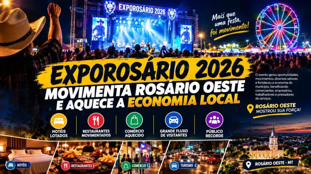 EXPOROSARIO 2026 bate recorde de público e aquece economia de Rosário Oeste